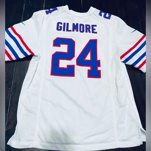 NHL Men’s Buffalo Bills Football On Field Jersey With. #24 Gilmore. SIZE M - Picture 2 of 11